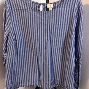 a.n.d .e.a.w.y In Woman Light Blue Striped Shirt